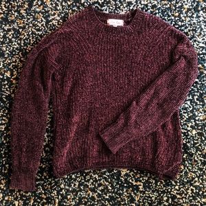 Dark Purple / Maroon Sweater Knit